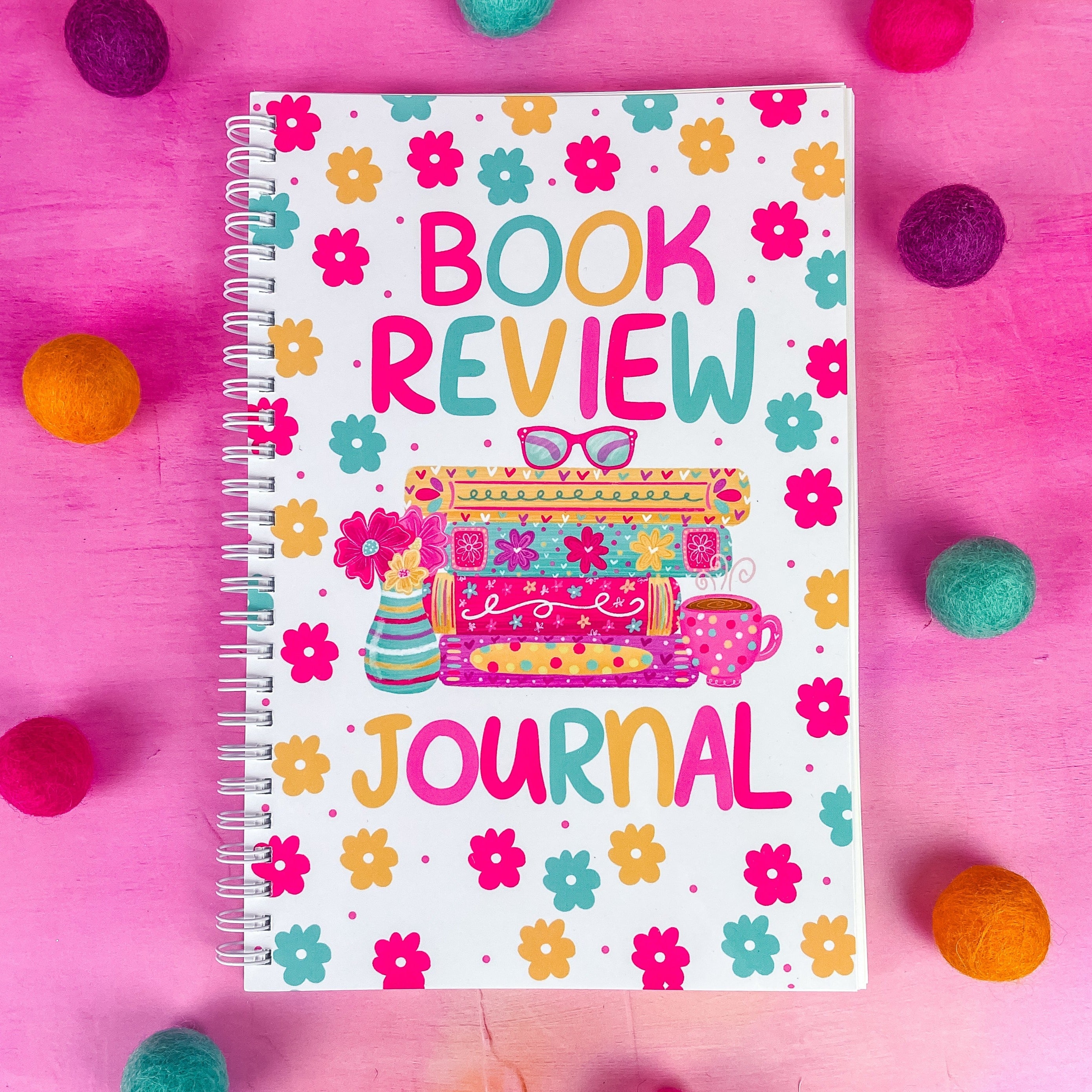 Floral Book Review Journal – Emily Cromwell Designs
